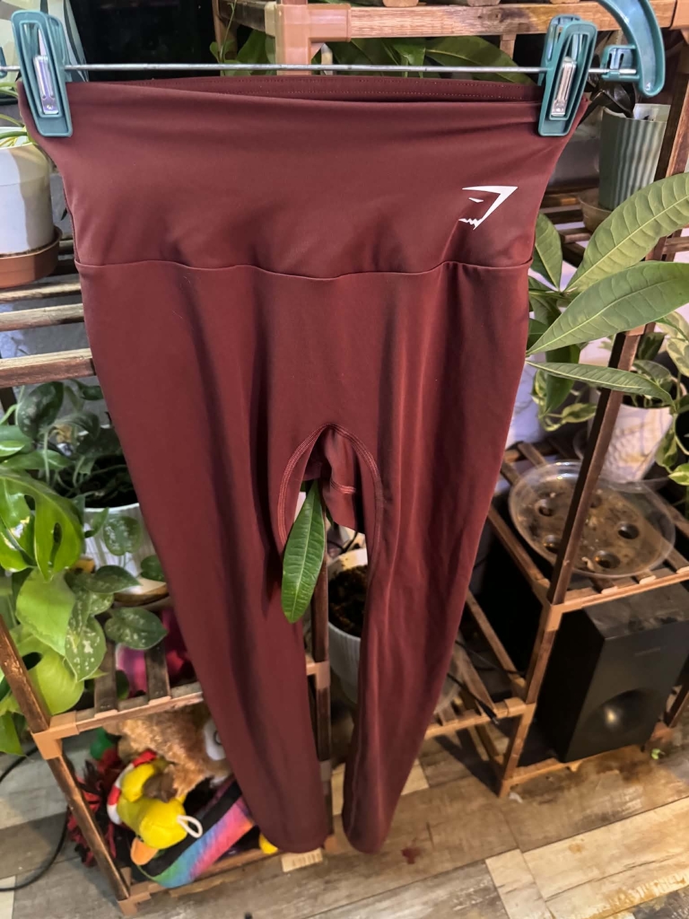 Gymshark Women's High-Waist Leggings in Burgundy